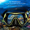 thumbnail image 4 of Máscaras de buceo subacuáticas, juego de tubos de respiración duraderos, gafas antivaho de silicona para adultos, gafas, equipo de piscina, 4 of 7