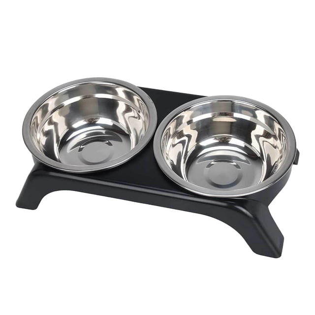Hearth & Gear Bols Surélevés avec Support Hauteur Réglable Alimentation Lente Sans Base pour Chats et Repas Confortable Plateau Surélevé pour Chat Petit Bol pour Chiot Nourriture Lente Petit Bols pour Chien Lente
