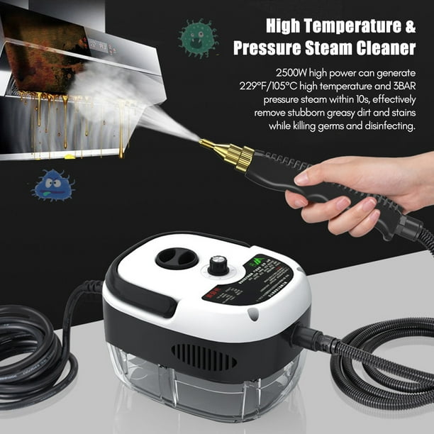 Limpiador A Vapor Portátil KOITAT Con 10 Accesorios - Para Casa Y Coche, Vapor A 105°C