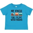 thumbnail image 3 of Inktastic My Uncle Still Plays with Trains Boys or Girls Baby T-Shirt, 3 of 5