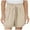 Khaki, variant on Kids Active Shorts Loose Fit Red Shorts Elastic Waist Cute Outfits for Girls 11-12 Years