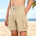 thumbnail image 2 of Jinhomg Boys' Quick Dry Cargo Shorts Kids Elastic Waist Athletic Shorts with Multi-Pockets Lightweight Hiking Summer Beach Shorts 5-13Y, 2 of 7