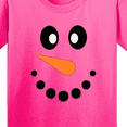 thumbnail image 4 of Inktastic Cute Smiling Snowman Face with Carrot Nose Youth T-Shirt, 4 of 5