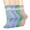 4 Pairs-Mixed 2, variant on Zando 5 Pairs Long Pilates Socks with Grips Non Slip Socks Womens Yoga Socks with Grips for Women Barre Socks Grip Socks Soccer