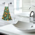 thumbnail image 5 of Yayeee Kitchen Hanging Hand Towels Set of 2 with Loop Bathroom Absorbent Tie Towel, Orange Tree Pattern, 5 of 7