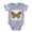 Heather Grey, variant on CafePress - Fantasy Butterfly 12 - Cute Infant Baby Football Bodysuit