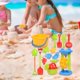 thumbnail image 1 of Juego de playa de arena de verano para niños, juguetes para exteriores, herramienta de excavación de arenero, juego de pala, juguete de arena, juego d 15 piezas de reloj de arena Baoblaze juguetes de arena de playa, 1 of 8