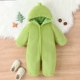 thumbnail image 2 of Sngxgn Baby Boy Outfit Print Sweatshirt Romper Long Sleeve Bubble Bodysuit(Green,70), 2 of 7