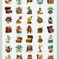 thumbnail image 4 of 35pcs-50pcs Pirate Adventure Stickers Stationery Stickers Nautical Kids Stickers Funny Graffiti Decals for Luggage Suitcase Laptop, 4 of 9