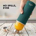thumbnail image 3 of Kristal Borosilicate Glass Water Bottle 25 oz with Neoprene Sleeve - Leak Proof +  - Hot & Cold Drinks - Ideal for Adult, , Travel, , Gym, Running - Blue, 3 of 6