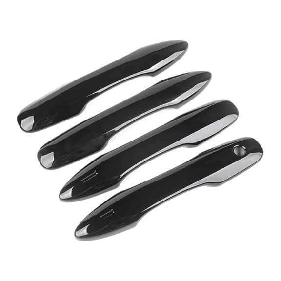Tnarru Car Exterior Door Handle Cover Protector Cover Lightweight Modified Door Handle Decoration Cap Snap-on for Auto Fittings Type A