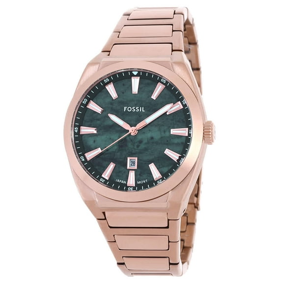 Fossil Everett Quartz Green Dial Men's Watch FS6074