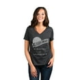 thumbnail image 2 of Bloody Mary Breakfast Of Champions Women's Fashion Relaxed V-Neck T-Shirt Tee Charcoal Grey Medium, 2 of 5