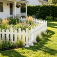 thumbnail image 1 of 2 Pack Plastic Garden Edging Fence, Easy Assembly Weather Resistant Mini Border, Stable Reusable Lawn Divider, Ground Insert Landscape Barrier for Flower Bed Yard Path Patio Outdoor Decoration, 1 of 6