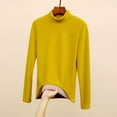 thumbnail image 4 of Siilsaa Women's Oversized Crewneck Long Sleeve Fuzzy Knit Casual Warm 2024 Fall Pullover Sweaters Top Trendy Outfits Yellow,M, 4 of 5