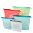 thumbnail image 1 of Jinsinto Reusable Silicone Food Storage Bag, Fruits, Vegetables, Meat (5 Pack), 1 of 5