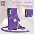 thumbnail image 4 of 9 DIGITAL Wallet Case with Crossbody Strap for Samsung Galaxy A14/M14 5G, Purple, 4 of 7