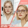 thumbnail image 4 of JOSCHOO 5 Pack Reading Glasses for Women Blue Light Blocking Spring Hinge Ladies Eyeglasses, 4 of 8
