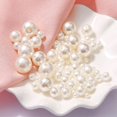 thumbnail image 3 of Cuentas de cristal de perlas blancas, paquete de 440 cuentas redondas, para hacer joyas, 3 of 5