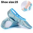 thumbnail image 1 of Ballet Pointe Shoes Girls Women Ribbon Ballerina Shoes With Toe Pads, 1 of 5