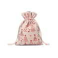 thumbnail image 1 of Big Sale ! Nomeni Home Textile Storage,Storage Case,Christmas Drawstring Pocket Snowflake Cotton Linen Gift Bag Linen Candy Storage Bag, 1 of 2