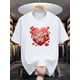 thumbnail image 2 of Feliz Día de San Valentín, Camiseta estampada para hombre, moderna, de manga corta, cómoda y versátil, ideal para el verano. Ideal para regalar a diario. Camisetas de ocio., 2 of 7