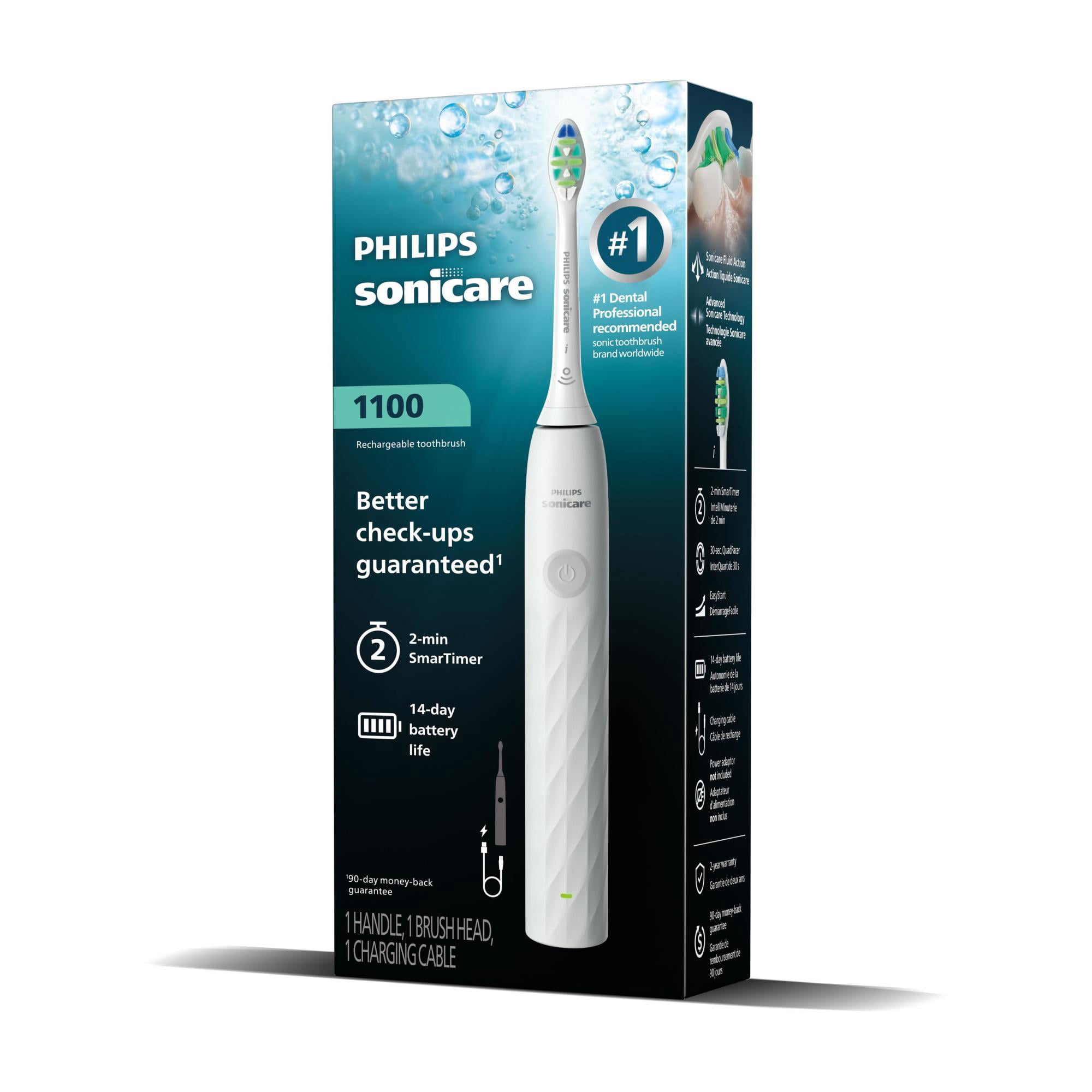 Philips Sonicare 1100 Power Toothbrush, White HX3901/01