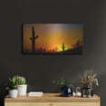thumbnail image 6 of Luxe Metal Art 'Desert Sunset' by Jonathan Ross, Metal Wall Art, 24"x12", 6 of 10