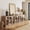 Camel - D, variant on BELLEZE Set of 2 Modular Sideboard with Double-Arc Wood Doors, Small Arched Buffet Cabinet with Storage and Adjustable Shelves, Classic Modern Credenza for Dining Room, Living Room or Entryway(Ebony)