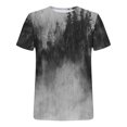 thumbnail image 5 of ZZwxWA Men's Tie Dye T-Shirt Gradient Short Sleeve Tops Summer Casual Crew Neck Shirts Outdoor Activities Loose Fit Tees Holiday Saving, 5 of 5