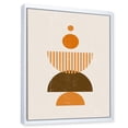 thumbnail image 3 of Designart 'Abstract Minimal Moon and Sun In Earth Tones I' Modern Framed Canvas Wall Art Print, 3 of 5