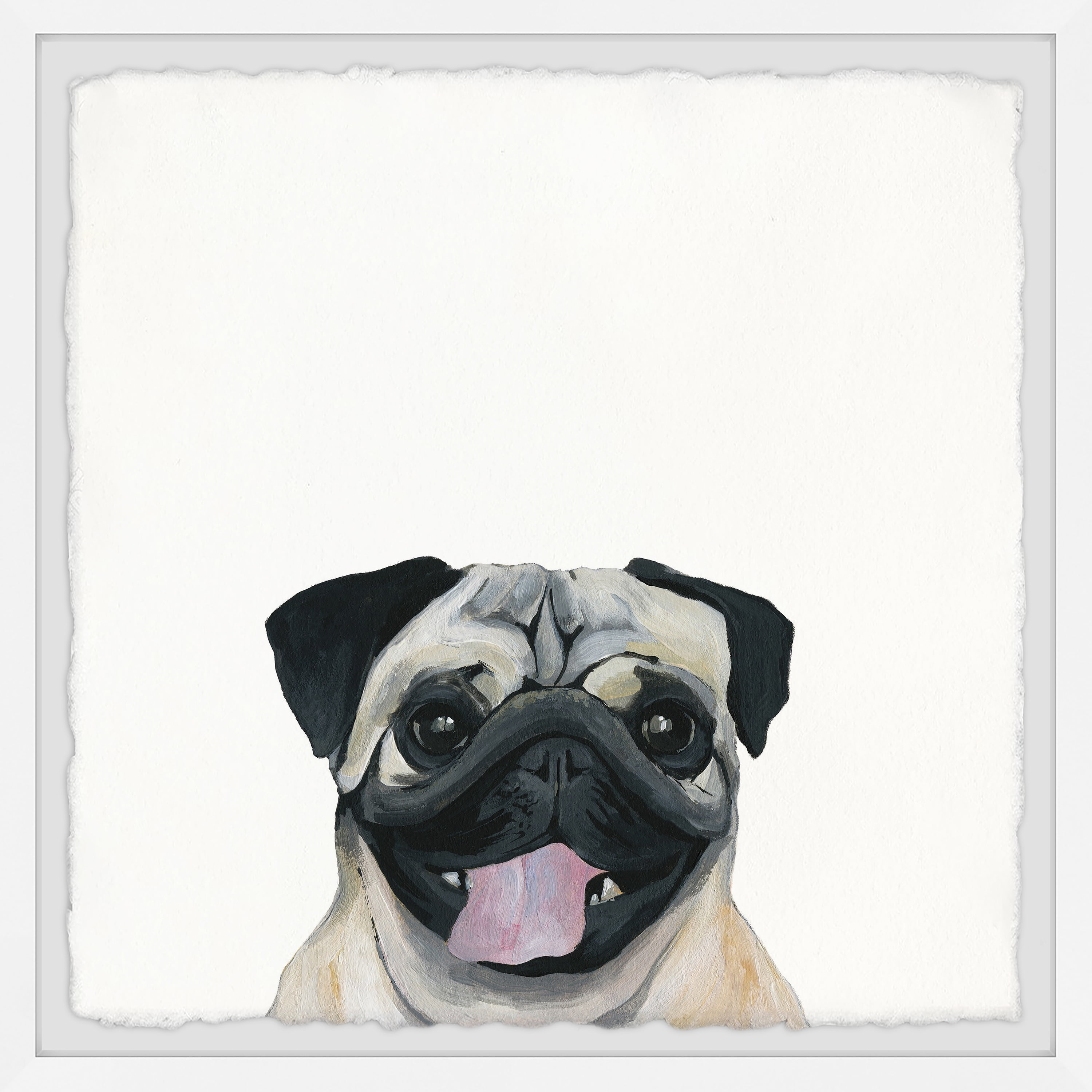 Marmont Hill "Chuckled Puppy" Framed Painting Print