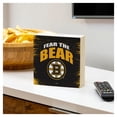 thumbnail image 3 of Boston Bruins 6" Square Fan Chant Wood Block Shelf Sign, 3 of 3