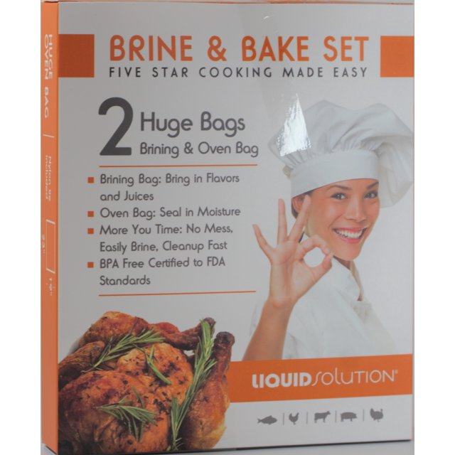 XL Brining Bag Oven Bag Combo (1 of each) For Turkeys and Other Large