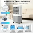 thumbnail image 3 of Enfriador de Aire Evaporativo Plegable de 32L,Aspas Cuadradas, 4 Cajas de Hielo, Tanque Separable y Plegable, 3 Velocidades, Temporizador 7h, para Hogar y Oficina, 3 of 7