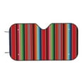thumbnail image 7 of Haiem Mexican Serape Blanket Stripes Car Windshield Sun Shade - Blocks UV Rays Sun Visor Protector, Sunshade to Keep Your Vehicle Cool, Universal Fit SUV Van Sedan-Medium, 7 of 7