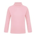 thumbnail image 1 of JanJean Chandails Thermiques pour Enfants Manches Longues Col Roulé Simulé Chandails Rose 110, 1 of 5