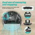 thumbnail image 4 of Robot Vacuum and Mop Combo, Suction, Self-Charging Smart Vacuum Cleaner with Water Tank & Dustbin, App Control, Ideal for Pet Hair, Hard Floors & Carpets, Black, 4 of 7