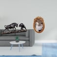 thumbnail image 2 of Escultura moderna de Feng Shui con marco de fotos de resina ornamentado, obra de arte decorativa de mesa para escritorio, oficina, dormitorio, soporte, 2 of 8