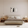 thumbnail image 4 of Yeshouse mesita de noche de ratán estilo bohemio, moderna, con estación de carga, cajón y estante de almacenamiento, toma de corriente integrada, ideal para dormitorio, sala o pasillo, 4 of 9