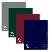 ROARING SPRING PAPER PRODUCTS Lefty Notebook 1 Subject, 11" x 9", College Ruled with Margin Perf. Asst.