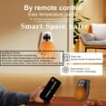 thumbnail image 5 of Alpha Heater, 2025 Upgrade 500W Smart Space Electric Fan Heater, Small Space Heater Plug in Wall with Remote, with Adjustable Thermostat Timer and Led Display, 5 of 9