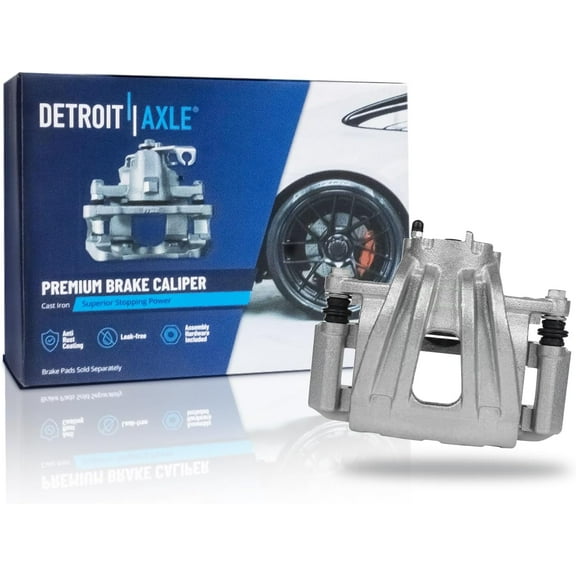 Detroit Axle - Front Driver Side Disc Brake Caliper w/Bracket Replacement for 2002 2003 2004 2005 2006 2007 Jeep Liberty