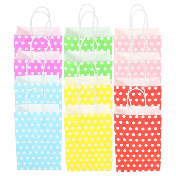 12pcs Take Away Bag Goodie Bag Gift Treat Bag Gift Container With Handle