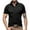 Black, variant on Mens Polo Shirts Male Spring Summer Cotton Short Sleeve Button Pocket Collar Solid Color Sports Daily-Wear