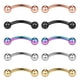thumbnail image 2 of 10 Piezas 16G 316L de Acero Inoxidable Sunnimix Nariz de Septum Herradura Ball Hoop 6 mm, 2 of 3