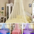 thumbnail image 2 of HEVIRGO Elegant Lace Insect Bed Canopy Netting Curtain Round Dome Mosquito Net Bedding, 2 of 10