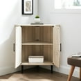 thumbnail image 4 of Walker Edison Contemporary Corner Accent Cabinet with 2 Doors, Birch, 4 of 11