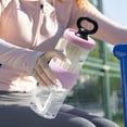 thumbnail image 2 of Pink Insulated Plastic Straw Cup 800Ml For Cold Hot Drinks Multi Functional Accessory, 2 of 6