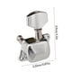thumbnail image 4 of Advancent Paquete de 6 cabezales de máquina de guitarra Tuning Peg Tuner Knobs Reparación de instrumentos de cuerda Reemplazo de piezas Accesorio 3 Type2 NO2 Advancent HA060579-01, 4 of 6